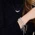 Cristal blanc d'hiver | Argent x Blanc | Bracelet Kikiballa